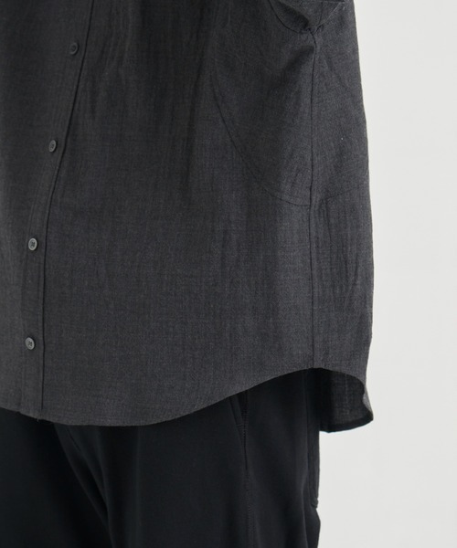 CONZ(コンズ)の「COMPACT FIT WOOL PANEL SHIRT(シャツ/ブラウス・メンズ・ダークグレー/チェック/ブラック・1/2/3)」の18枚目の写真