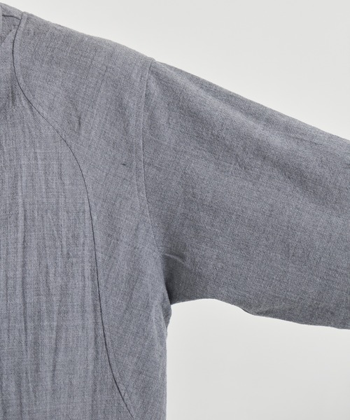 CONZ(コンズ)の「COMPACT FIT WOOL PANEL SHIRT(シャツ/ブラウス・メンズ・ダークグレー/チェック/ブラック・1/2/3)」の12枚目の写真