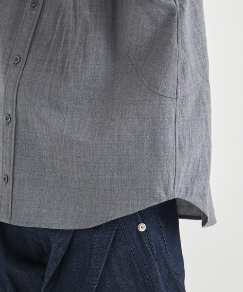 CONZ(コンズ)の「COMPACT FIT WOOL PANEL SHIRT(シャツ/ブラウス・メンズ・ダークグレー/チェック/ブラック・1/2/3)」の10枚目の写真
