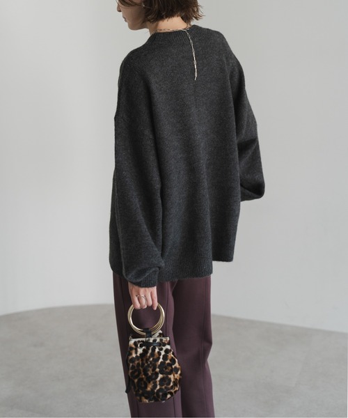 Bonjour Sagan（ボンジュールサガン）の「サガラ刺繍ニットプルオーバー（ニット/セーター・レディース・ライトベージュ/チャコールグレー/ライトグレー・FREE）」の8枚目の写真