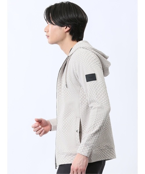 セール】【ストレッチ】レノマオム ランダムジャガード フルジップ