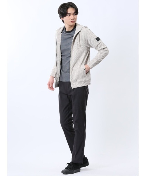 セール】【ストレッチ】レノマオム ランダムジャガード フルジップ