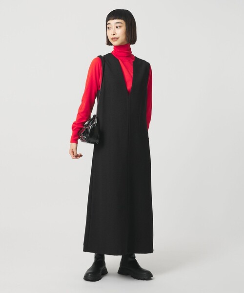 セール】ポリエステルツイードライク ジャンパースカート（ジャンパー