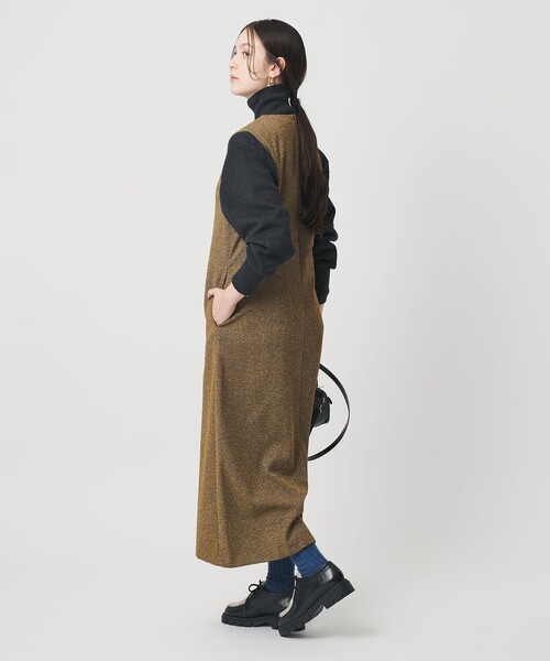 セール】ポリエステルツイードライク ジャンパースカート（ジャンパー