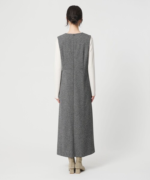 BEAUTY&YOUTH UNITED ARROWS(ビューティーアンドユースユナイテッドアローズ)の「ポリエステルツイードライク ジャンパースカート(ジャンパースカート・レディース・ダークグレー/ブラック/モカ・M/S/XS)」の15枚目の写真