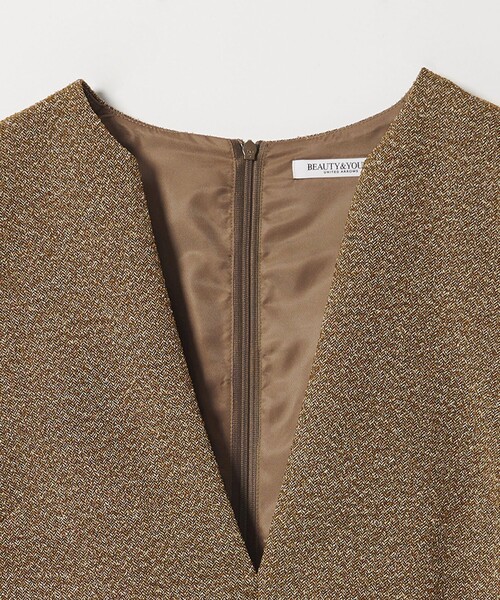 セール】ポリエステルツイードライク ジャンパースカート（ジャンパー