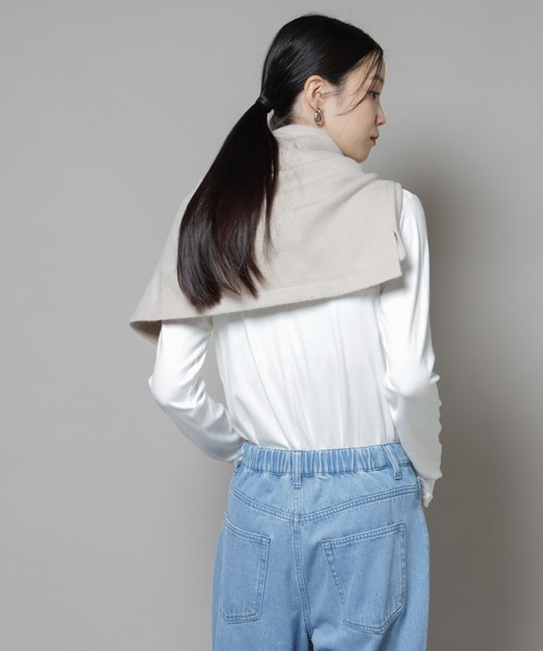 NANO universe(ナノユニバース)の「吸湿発熱クルーネックロングスリーブTシャツ(Tシャツ/カットソー・レディース・グレー/ホワイト/ブラック・FREE)」の13枚目の写真