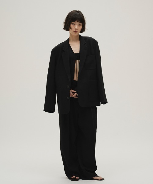 TODAYFUL（トゥデイフル）の「Boyfriend Linen Jacket（テーラードジャケット・レディース・キナリ/ブラック/ベージュ・36inch/38inch）」の6枚目の写真