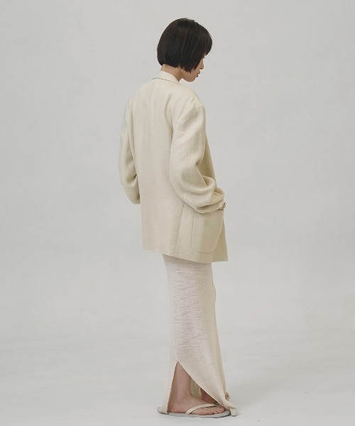 TODAYFUL（トゥデイフル）の「Boyfriend Linen Jacket（テーラードジャケット・レディース・キナリ/ブラック/ベージュ・36inch/38inch）」の15枚目の写真