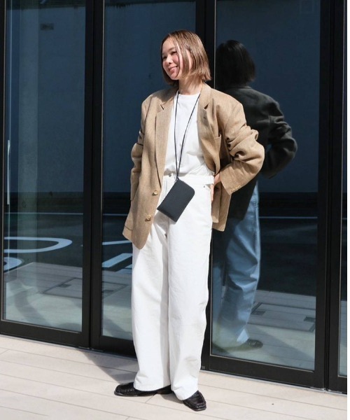 TODAYFUL（トゥデイフル）の「Boyfriend Linen Jacket（テーラードジャケット・レディース・キナリ/ブラック/ベージュ・36inch/38inch）」の21枚目の写真