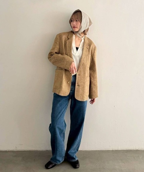 Boyfriend Linen Jacket（テーラードジャケット）｜TODAYFUL（トゥデイ