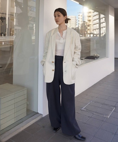 Boyfriend Linen Jacket（テーラードジャケット）｜TODAYFUL（トゥデイ