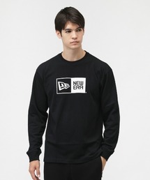 ニューエラ  LS CT TEE BOX PATTERN BLK