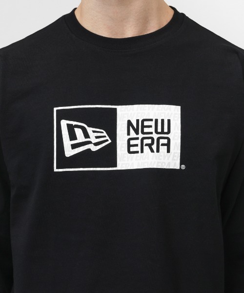 NEW ERA（ニューエラ）の「ニューエラ  LS CT TEE BOX PATTERN BLK（Tシャツ/カットソー・メンズ・ブラック・M/L/LL）」の4枚目の写真