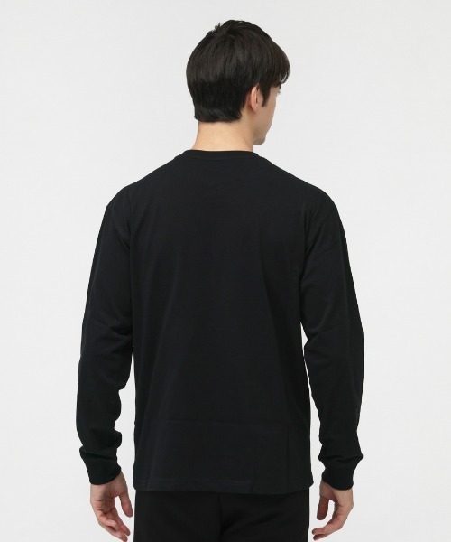 NEW ERA（ニューエラ）の「ニューエラ  LS CT TEE BOX PATTERN BLK（Tシャツ/カットソー・メンズ・ブラック・M/L/LL）」の3枚目の写真