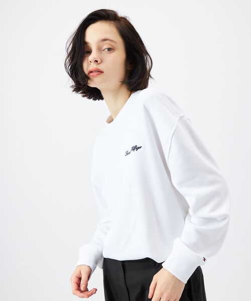 TOMMY HILFIGER(トミーヒルフィガー)の「【オンライン限定】裏毛スモールロゴスウェット(スウェット・メンズ・ブラック/グリーン/ホワイト・MEDIUM/X-LARGE/LARGE/SMALL)」の11枚目の写真