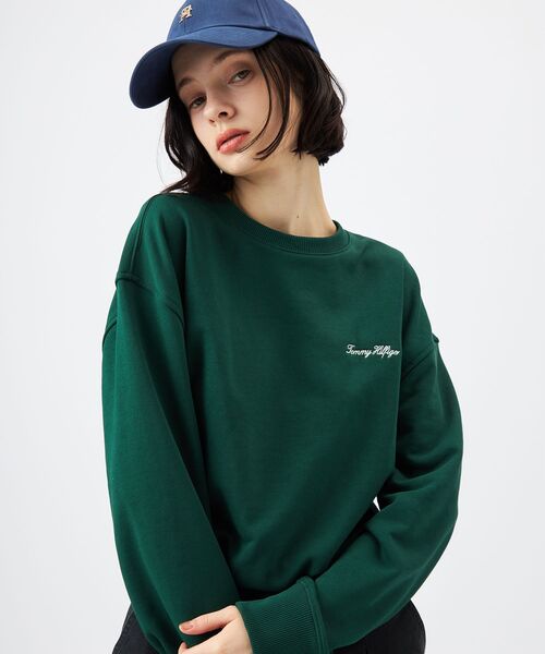 TOMMY HILFIGER(トミーヒルフィガー)の「【オンライン限定】裏毛スモールロゴスウェット(スウェット・メンズ・ブラック/グリーン/ホワイト・MEDIUM/X-LARGE/LARGE/SMALL)」の21枚目の写真