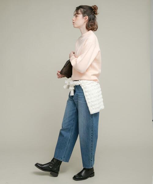 URBAN RESEARCH Sonny Label(アーバンリサーチサニーレーベル)の「モックネックスウェットライクニットプルオーバー(ニット/セーター・レディース・グレー/チャコールグレー/ライトピンク・FREE)」の7枚目の写真