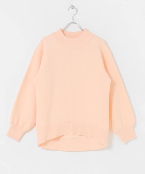 URBAN RESEARCH Sonny Label(アーバンリサーチサニーレーベル)の「モックネックスウェットライクニットプルオーバー(ニット/セーター・レディース・グレー/チャコールグレー/ライトピンク・FREE)」の8枚目の写真