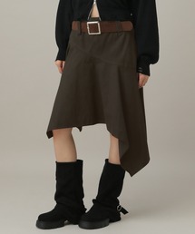3.3 Field Trip  | 3.3 Field Trip／ベルト付きアシメヘムミディスカート(スカート)