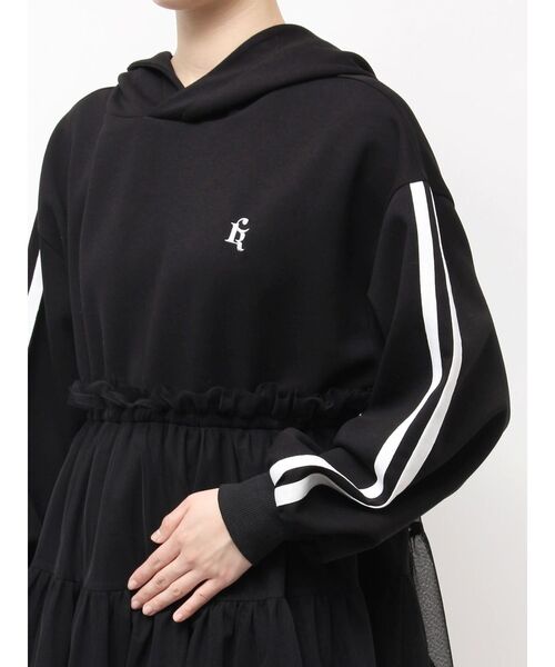 CALNAMUR(カルナムール)の「2WAYチュールオーバースウェットワンピース(ワンピース・レディース・ブラック/グレー・FREE)」の19枚目の写真