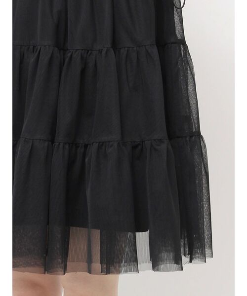 CALNAMUR(カルナムール)の「2WAYチュールオーバースウェットワンピース(ワンピース・レディース・ブラック/グレー・FREE)」の18枚目の写真