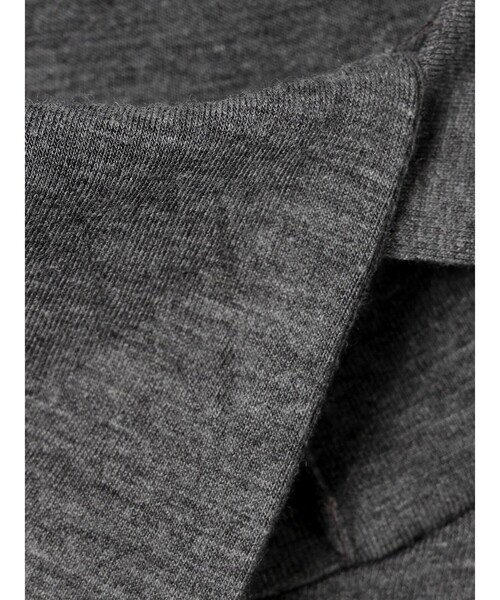 mizuiroind（ミズイロインド）の「mizuiro ind アシンメトリーシャツプルオーバー（Tシャツ/カットソー・レディース・オフホワイト/グレー/チャコールグレー/ブラック/ベージュ/ネイビー・FREE）」の12枚目の写真