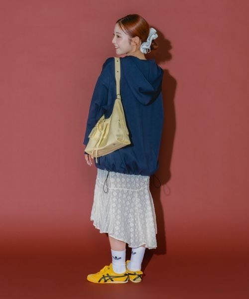 JEANASIS（ジーナシス）の「【marimo企画】ダブルZIPリボンパーカー/595519（パーカー・レディース・ブラック/グレー/ネイビー・FREE）」の21枚目の写真