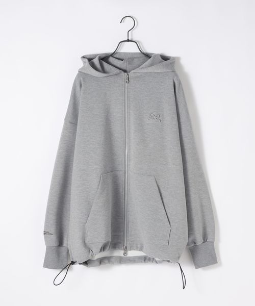 JEANASIS marimo ダブルZIPリボンパーカー グレー marimo企画】ダブルZIPリボンパーカー/595519（パーカー）｜JEANASIS
