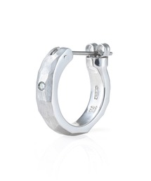 “for Gift”クロッシングピアス(クラフトテクスチャー)/シルバー925【LION HEART / ライオンハート】