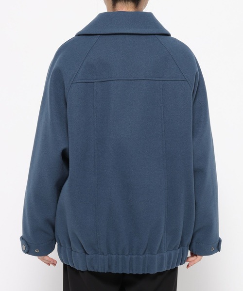 HARE（ハレ）の「ウーリーテックエリ2WAYミドルブルゾン(HARE)（ブルゾン・レディース・ブルー/ボルドー/ブラック・FREE）」の22枚目の写真