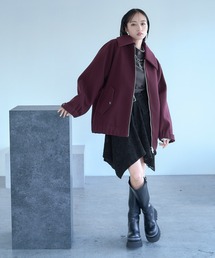 HARE（ハレ）の「ウーリーテックエリ2WAYミドルブルゾン(HARE)（ブルゾン）」