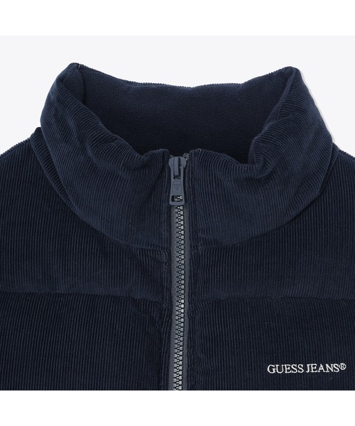 GUESS JEANS(ゲスジーンズ)の「GUESS JEANS Cropped Puffer パファージャケット 中綿ジャケット(ダウンジャケット/コート・レディース・ライトブラウン/ネイビー・X-LARGE/LARGE/MEDIUM/SMALL/X-SMALL)」の4枚目の写真