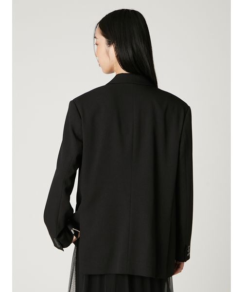 FRAY I.D(フレイアイディー)の「2wayビッグジャケット(テーラードジャケット・レディース・チェック/マルチ/ブラック・0/1)」の5枚目の写真