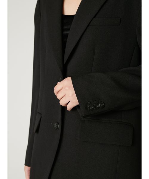 FRAY I.D(フレイアイディー)の「2wayビッグジャケット(テーラードジャケット・レディース・チェック/マルチ/ブラック・0/1)」の8枚目の写真