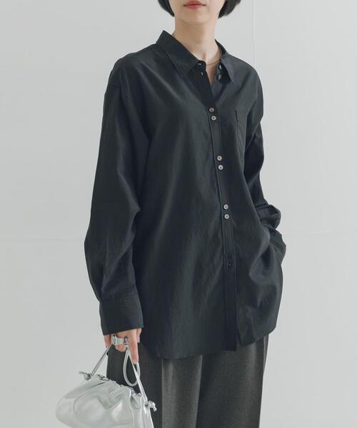 セール】ダブルボタンコットンヴィスコースシャツ（シャツ/ブラウス