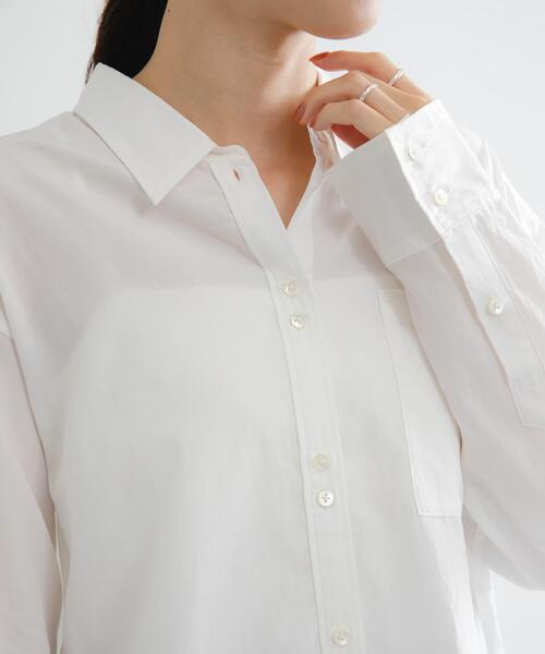 セール】ダブルボタンコットンヴィスコースシャツ（シャツ/ブラウス