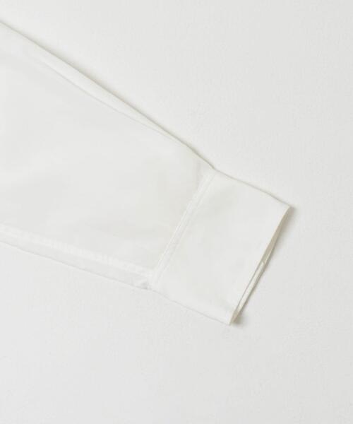 URBAN RESEARCH（アーバンリサーチ）の「ダブルボタンコットンヴィスコースシャツ（シャツ/ブラウス・レディース・ブルー系その他/ブラック/オフホワイト・FREE）」の12枚目の写真