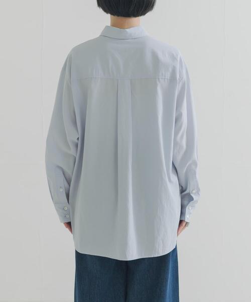 セール】ダブルボタンコットンヴィスコースシャツ（シャツ/ブラウス