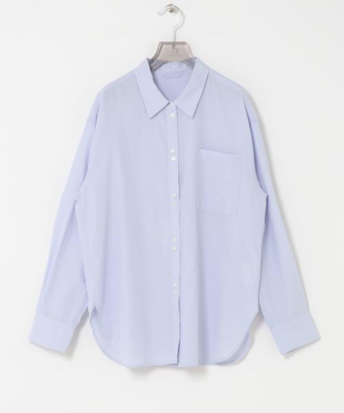 URBAN RESEARCH（アーバンリサーチ）の「ダブルボタンコットンヴィスコースシャツ（シャツ/ブラウス・レディース・ブルー系その他/ブラック/オフホワイト・FREE）」の16枚目の写真