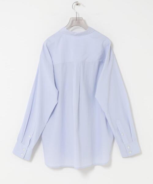 URBAN RESEARCH（アーバンリサーチ）の「ダブルボタンコットンヴィスコースシャツ（シャツ/ブラウス・レディース・ブルー系その他/ブラック/オフホワイト・FREE）」の19枚目の写真