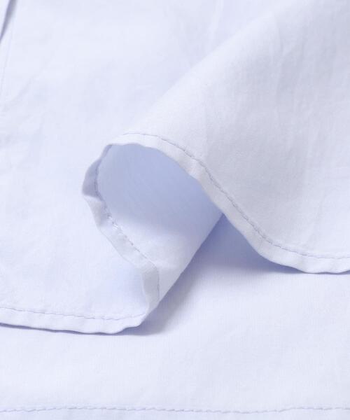 セール】ダブルボタンコットンヴィスコースシャツ（シャツ/ブラウス