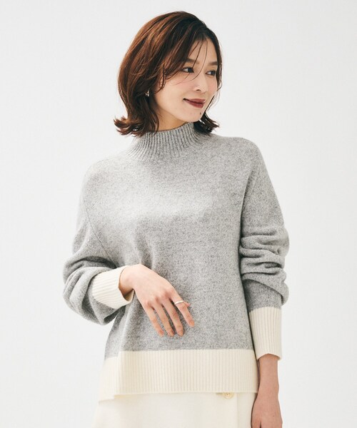 セール】【8色展開/洗える】ウールカシミヤ ハイネックニット（ニット