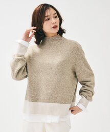 【8色展開/洗える】ウールカシミヤ ハイネックニット