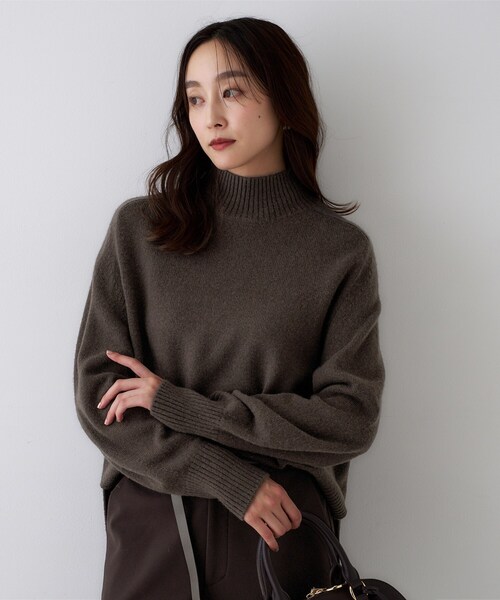 セール】【8色展開/洗える】ウールカシミヤ ハイネックニット（ニット