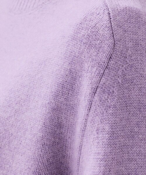 UNTITLED（アンタイトル）の「【8色展開/洗える】ウールカシミヤ ハイネックニット（ニット/セーター・レディース・オフホワイト/ナチュラル/ブラウン系その他/サックスブルー/グレー系3/ピンク/ブラウン系4/ライトパープル・00/02/04/44/48）」の19枚目の写真