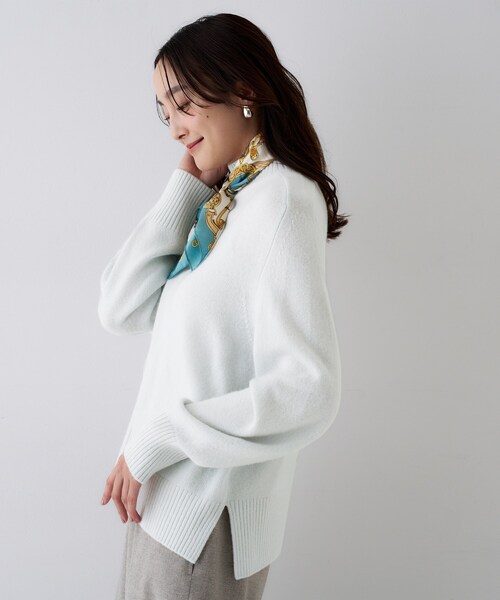 セール】【8色展開/洗える】ウールカシミヤ ハイネックニット（ニット