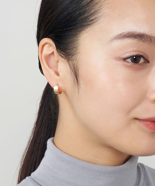 VENDOME AOYAMA(ヴァンドーム青山)の「K18 フープ ピアス(大)(ピアス(両耳用)・レディース・イエローゴールド/ピンクゴールド・ONE SIZE)」の6枚目の写真