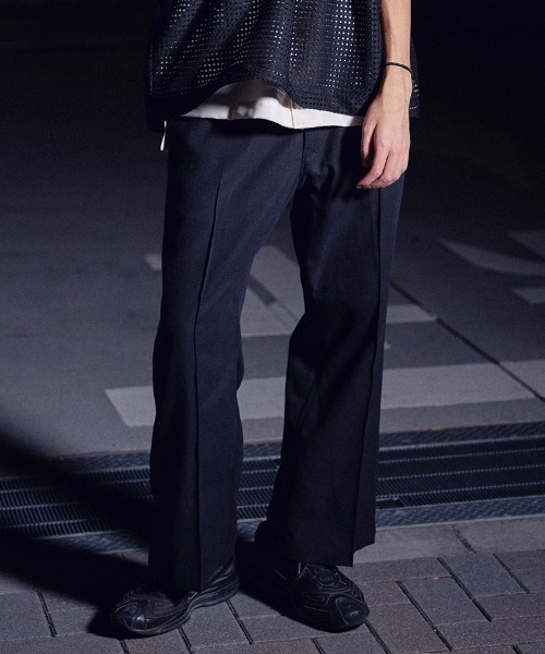 masterkey（マスターキー）の「mp14335-CHICAGO-PT ブーツカットクロップドパンツ(MK26S-P-13)（その他パンツ・メンズ・ブラック/キャメル・2/1）」の2枚目の写真