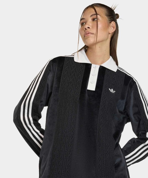adidas（アディダス）の「adidas Originals ウィンターライズド 長袖 サッカージャージー / ロンT / アディダスオリジナルス adidas Originals（Tシャツ/カットソー・レディース・レッド/ホワイト/ブラック・XX-LARGE/X-SMALL/X-LARGE/SMALL/MEDIUM/LARGE）」の9枚目の写真